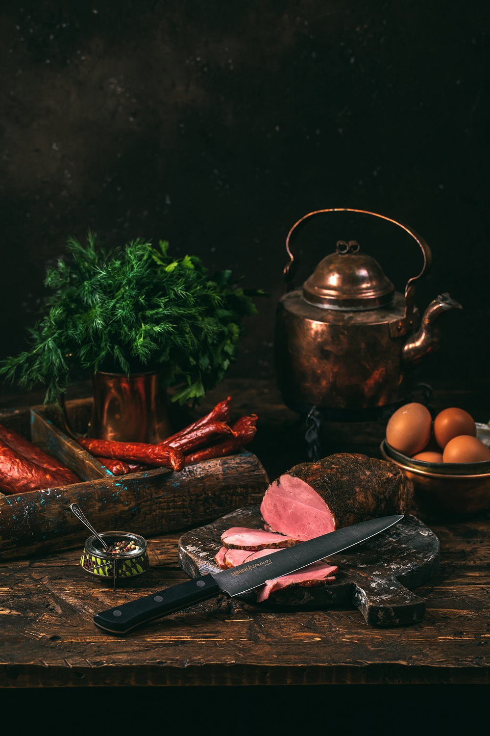 Нож кухонный для нарезки 19.6см Samura Harakiri SHR-0045B/A