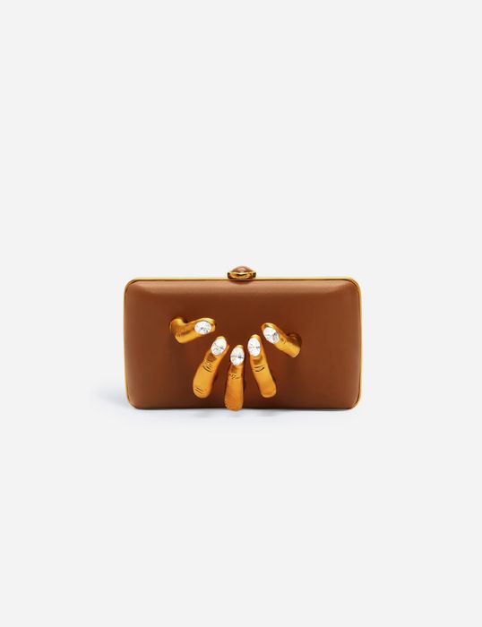 Schiaparelli Hand In Hand Clutch 