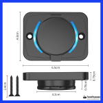 Гнездо зарядное накладное, USB + Type C