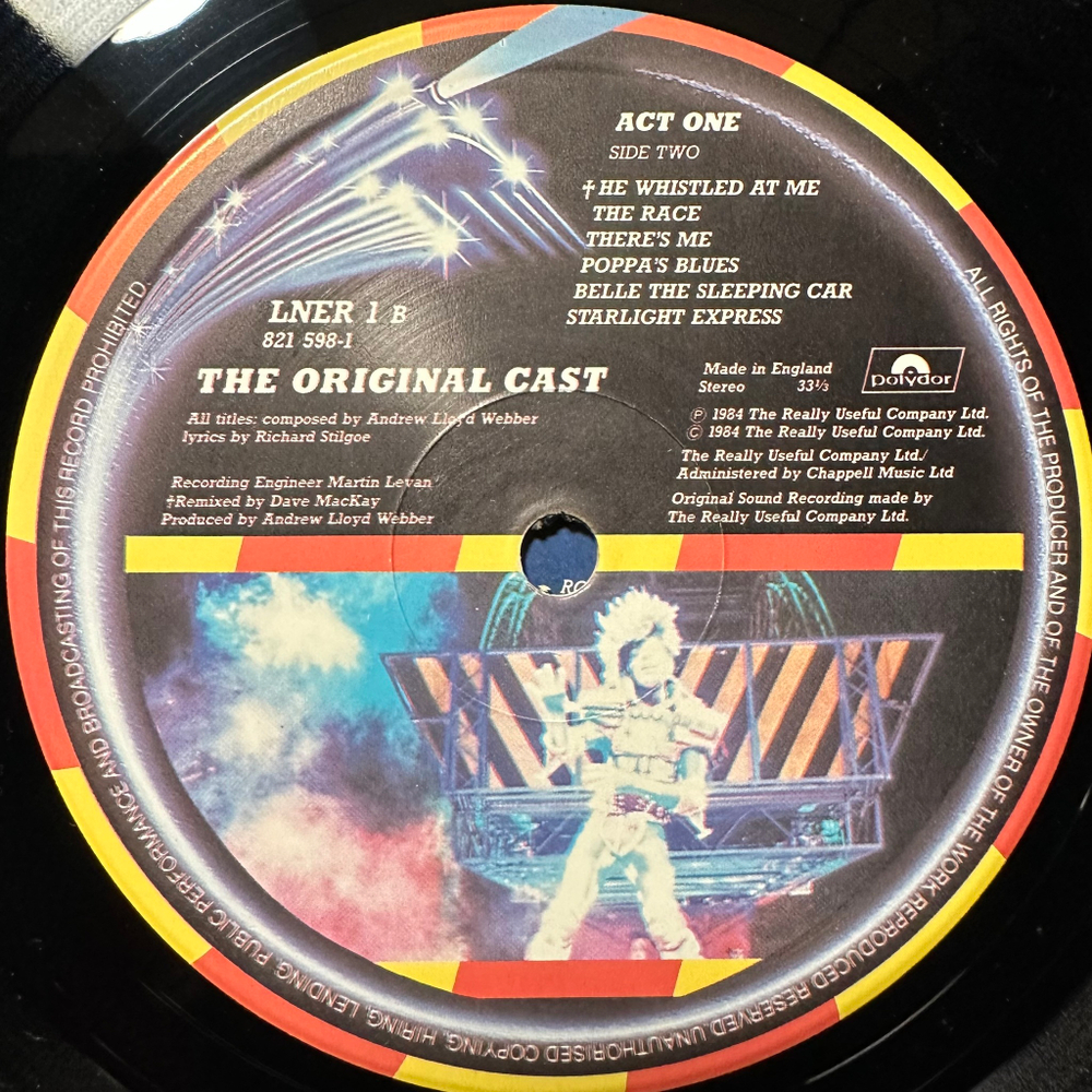 Andrew Lloyd Webber - Starlight Express - The Original Cast 2LP (England 1984г.)