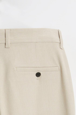 ZARA БРЮКИ КОМФОРТНОЙ ПОСАДКИ ИЗ РЕЛЬЕФНОЙ ТКАНИ, БЕЖЕВЫЙ