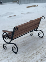 Скамейка "Лоза с подлокотником" 2.0 метра