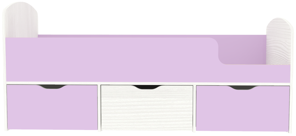 Кровать КарИВи Малыш Мини Белое Дерево Ирис