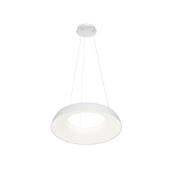 Cветильник подвесной TORION, 70Вт LED, ?630x1500 мм, 3000–6000K, алюминий, акрил, белый