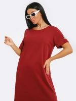 Платье хлопок однотон большие размеры