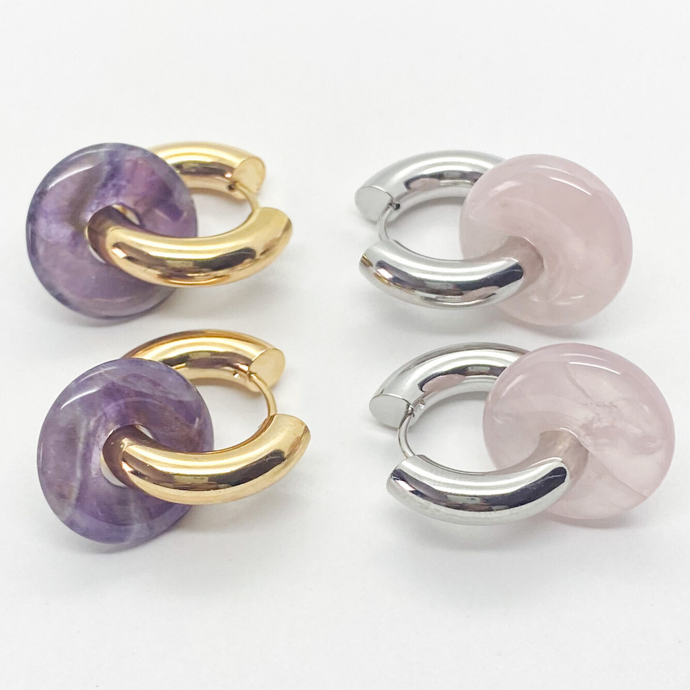 Швензы-кольца, родиевое покрытие, размер 22*5 мм, цена за пару