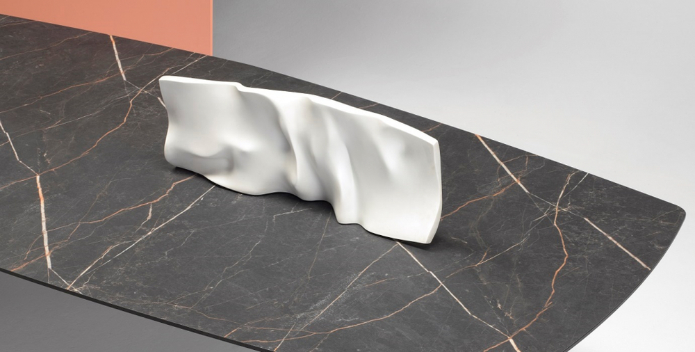 Стол ламинированный Scab Design Squid, терракотовый, черный мрамор Сахара