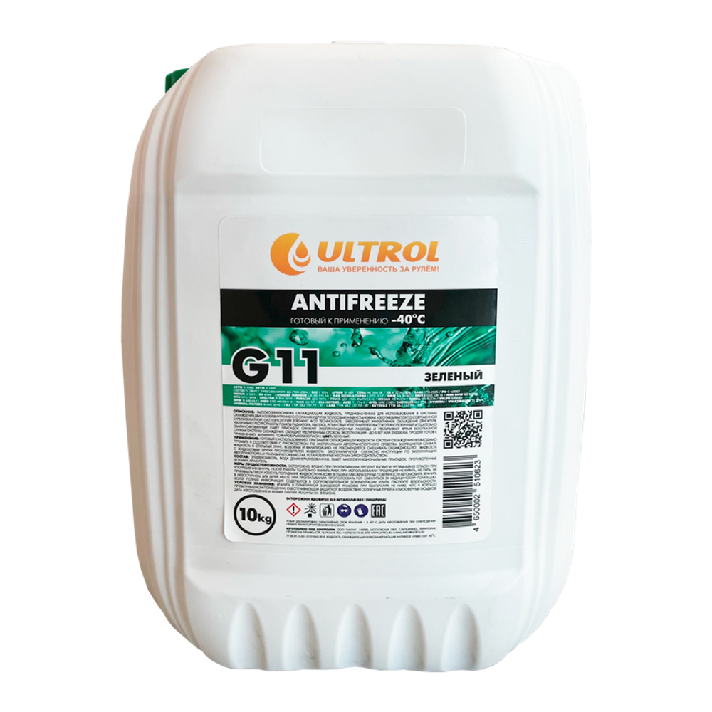Антифриз зелёный ULTROL G11 -40
