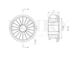 Сайлентблок передний переднего подрамника UNIO RMP-20243