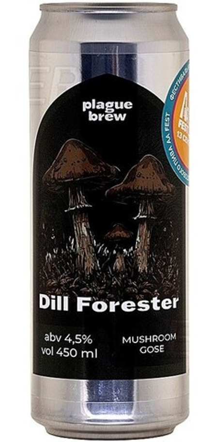Пиво Плейг Дилл Форестер / Plague Dill Forester 0.45 - банка