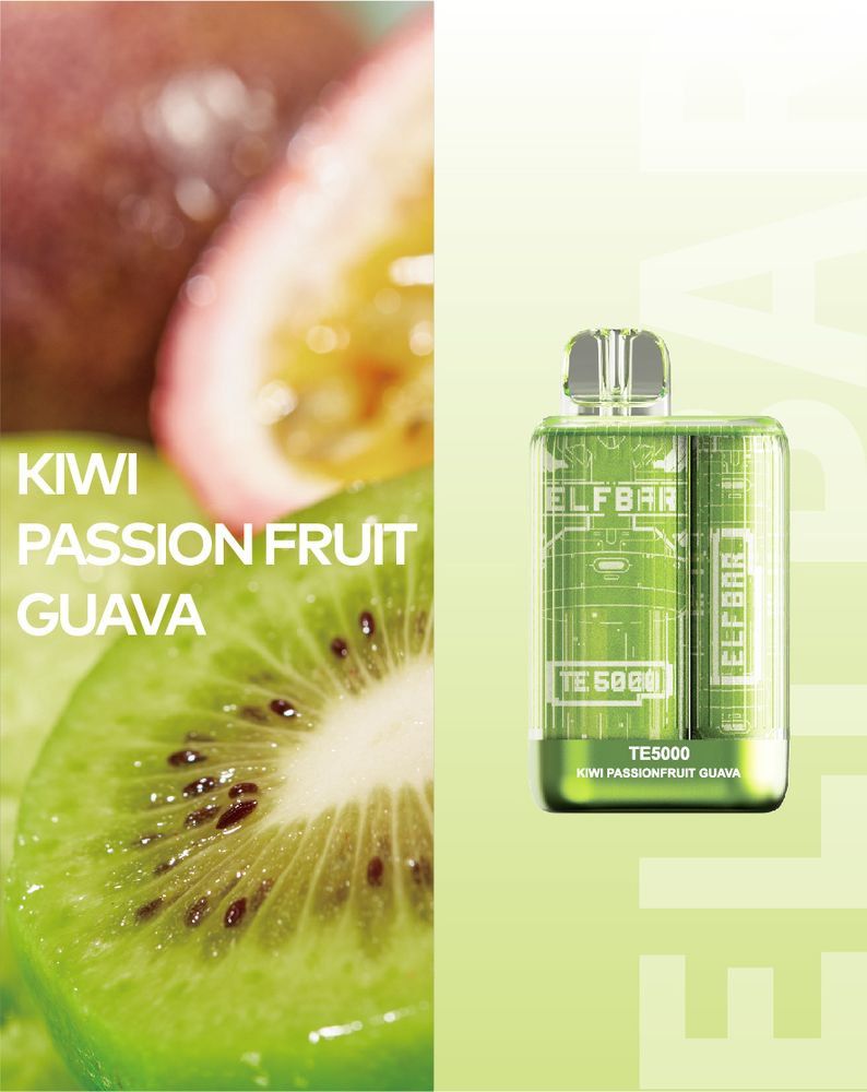 Elf Bar - Kiwi Passion fruit Guava (TE5000)