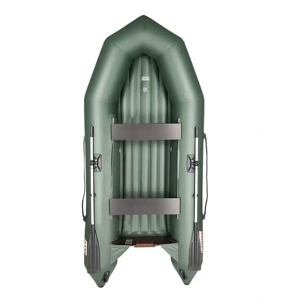 Лодка надувная для рыбалки Тонар Капитан 280Т серый