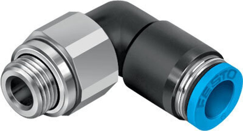 QSRL-G3/8-8 Угловой фитинг с цанговым зажимом, поворотный
