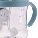 9037732 Поильник с силиконовой трубочкой, 250 мл., цвет голубой