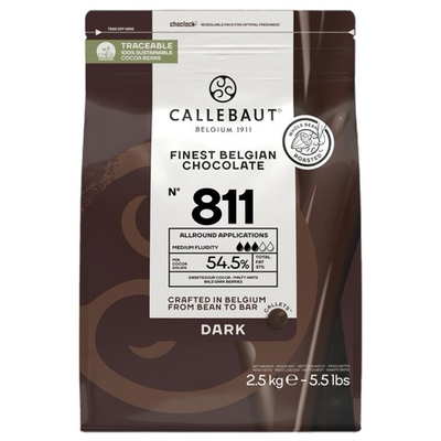 Шоколад темный 54,5% CALLEBAUT 2.5 кг