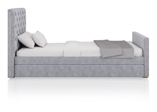 Кровать подростковая Elit soft (серый)