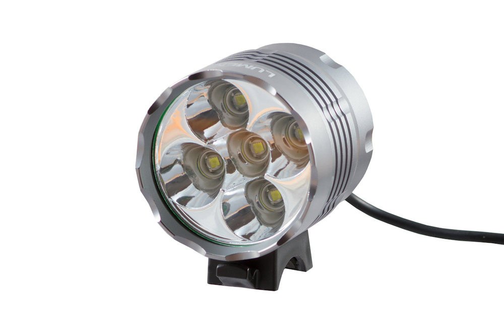 Фонарь передний Lumen 305, 6000 lumens, 5 Cree XML-T6 `15 серый