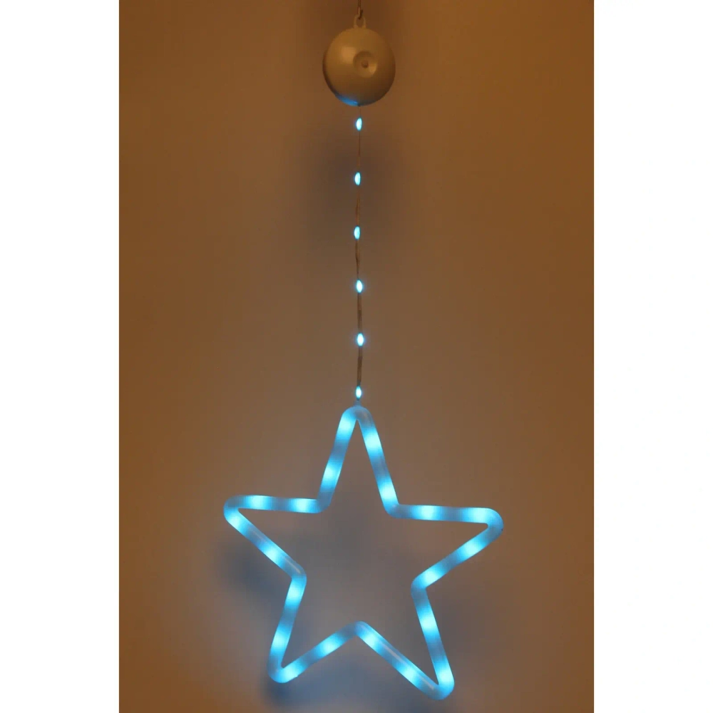 Фигура светодиодная «Звезда» 28х28 см (батарейки 3 ААА), 12 реж, Мультицвет