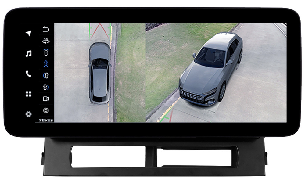 Магнитола для Toyota Prius 20 2003-2011 (наверх) - Teyes LUX ONE 360 монитор 12.3" 2K QLED на Android 10, 6Гб+128Гб, CarPlay, 4G SIM-слот, 4 камеры в комплекте