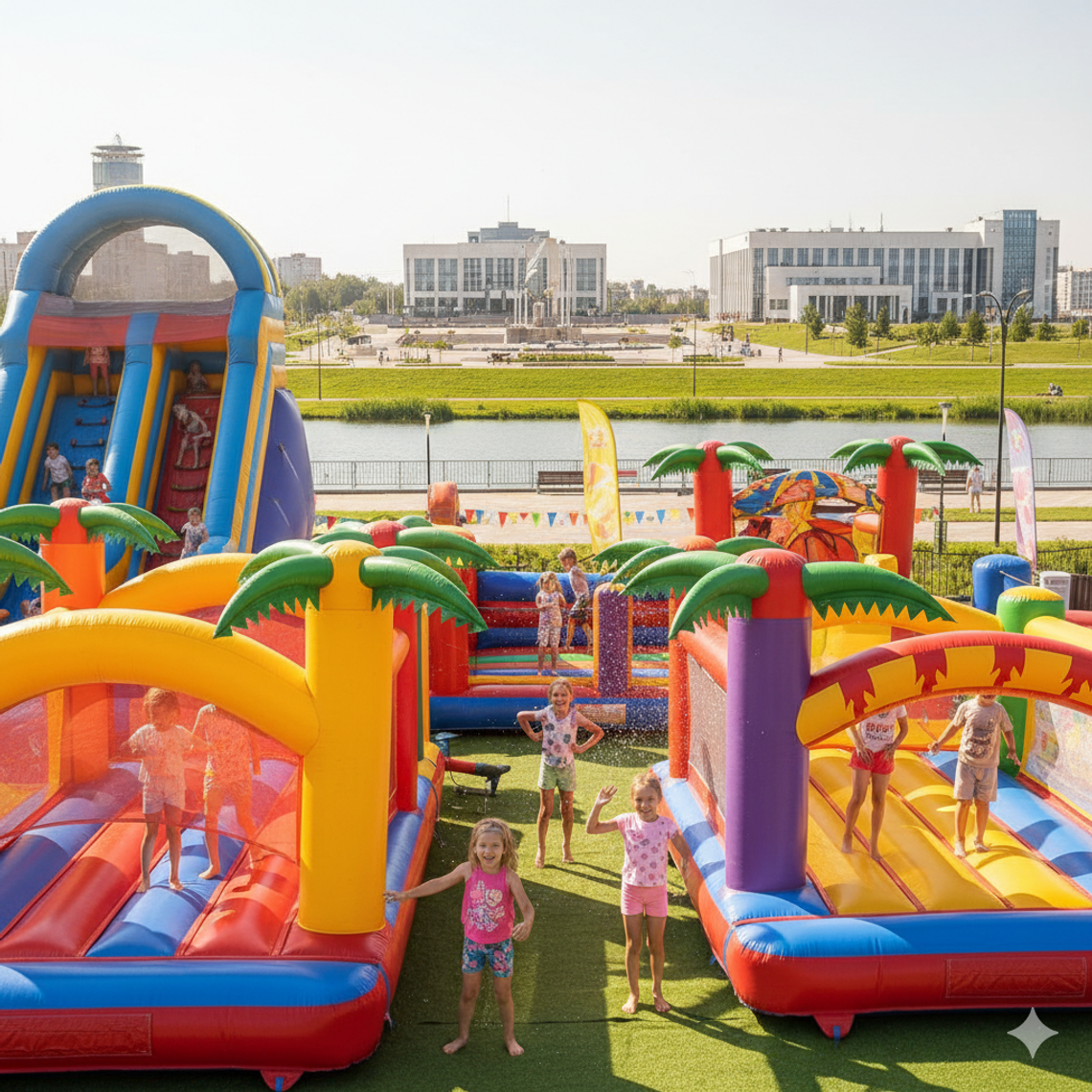 Батут купить во Фрязино — Надувные аттракционы БатутМастер 🎪