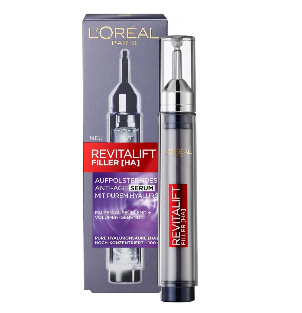 L'Oreal Paris Сыворотка для лица Revitalift Филлер, антивозрастная, против морщин, 16 мл