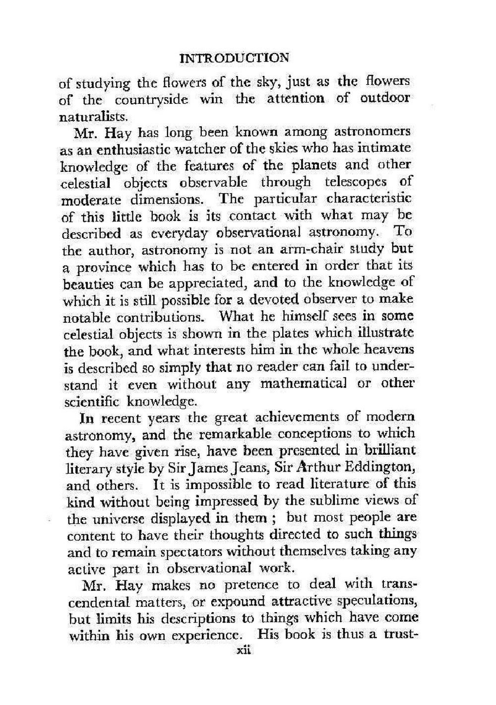 Through my Telescope | W.T. Hay