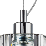 722014 Люстра LIMPIO 1х40W E27 ХРОМ/ПРОЗРАЧНЫЙ