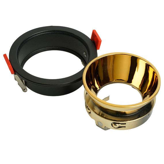 Светильник встраиваемый Feron DL3102 потолочный MR16 G5.3 черный + золото 51403