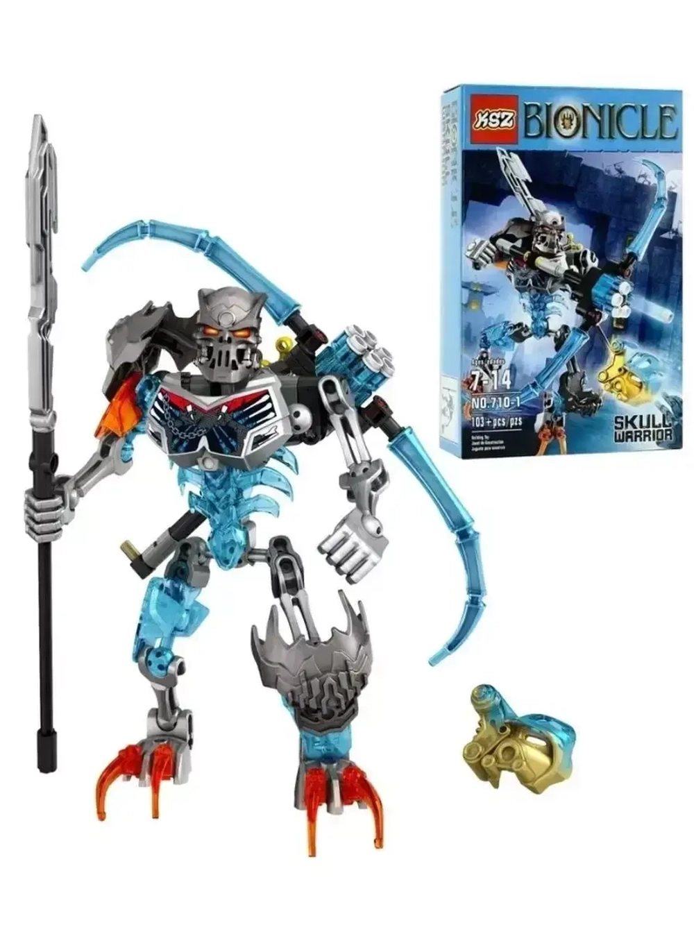 Конструктор Бионикл Леденящий Череп 103 детали 710-1