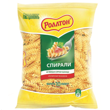 Макароны Роллтон спирали 400 гр