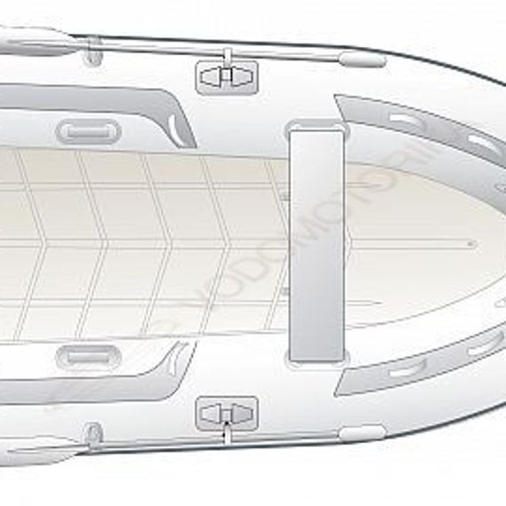 Лодка надувная ZODIAC Cadet Compact 250 хайпалон-неопрен ( бело-серый )