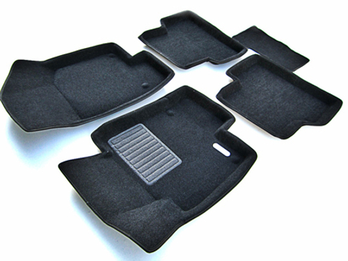 Коврики салона для VOLKSWAGEN Tiguan (2008-2016) Euromat 3D Business черные. Арт. EMC3D-005419