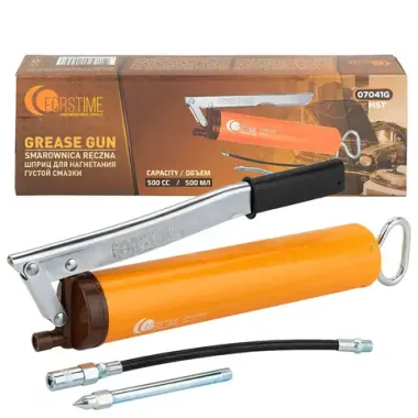 Шприц ручной для нагнетания густой смазки 500мл FORSTIME FT-07041G MST