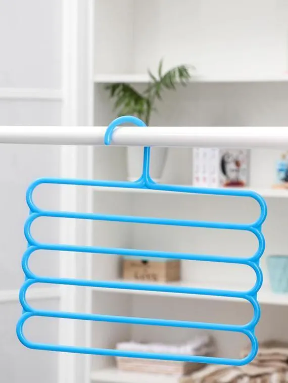 Вешалка для брюк и юбок Доляна, 5 уровней, 31×31 см, цвет МИКС