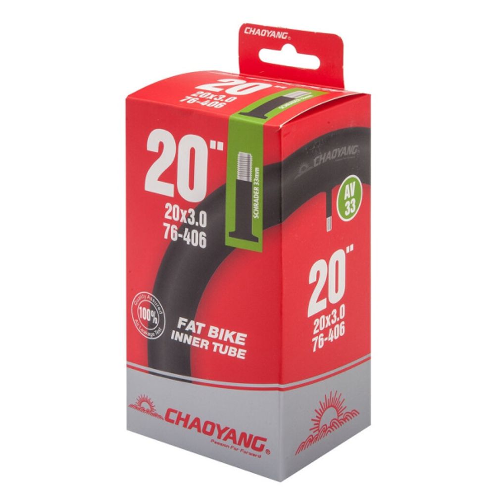 Велокамера 20" Chao Yang 20х3,0 AV (полу Fat Bike)/650074