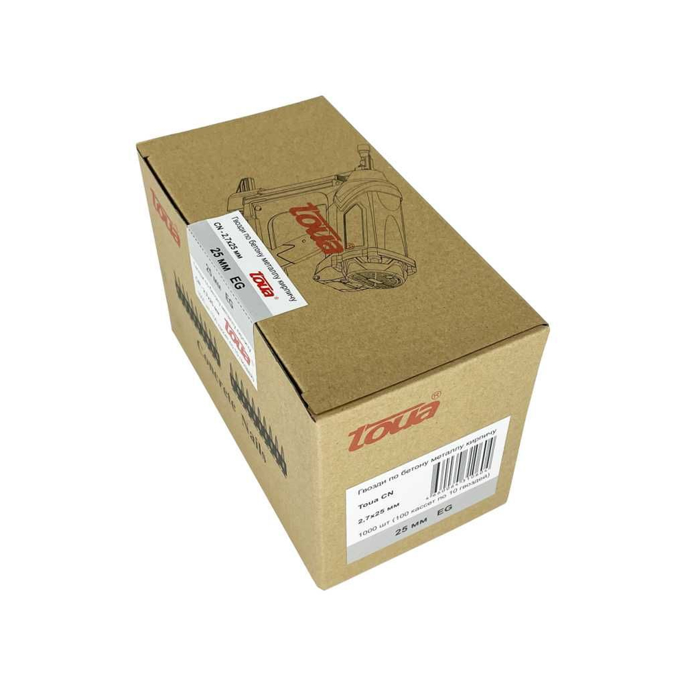 Гвоздь тип CN диаметр 2.7 мм длина 17/19/22/25/30/32/35/40 мм стандартный, гальванизированный, упаковка 1000 шт.