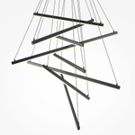 Подвесная светодиодная люстра Maytoni Line MOD016PL-L96BK