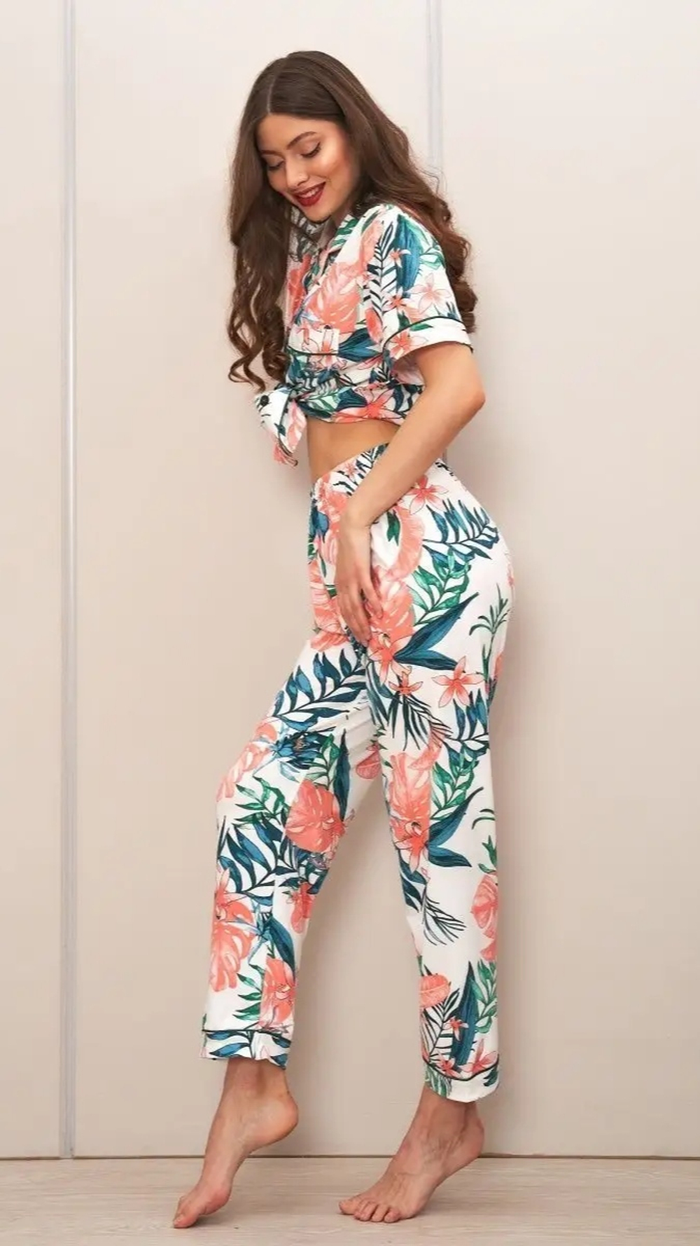 [m]Пижама штаны и рубашка к/р 0244