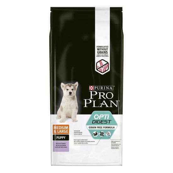 Purina Pro Plan Puppy Medium & Large Grain Free Formula полноценный корм для щенков собак средних и крупных пород с чувствительным пищеварением с высоким содержанием индейки Purina Pro Plan Puppy Medium & Large Grain Free Formula полноценный корм для щенков собак средних и крупных пород с чувствительным пищеварением с высоким содержанием индейки