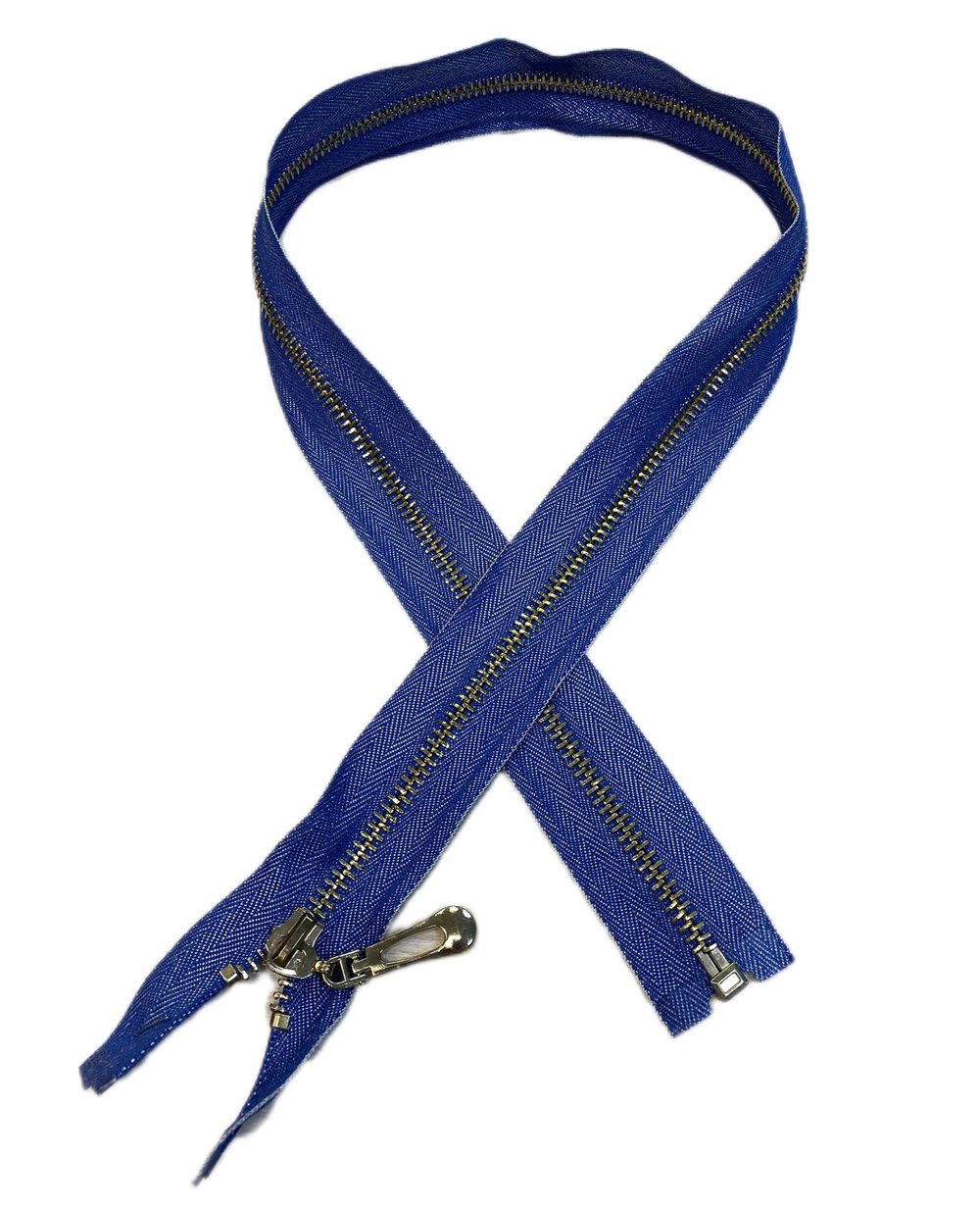 Застежка-молния декоративная разъемная металл №5 70см