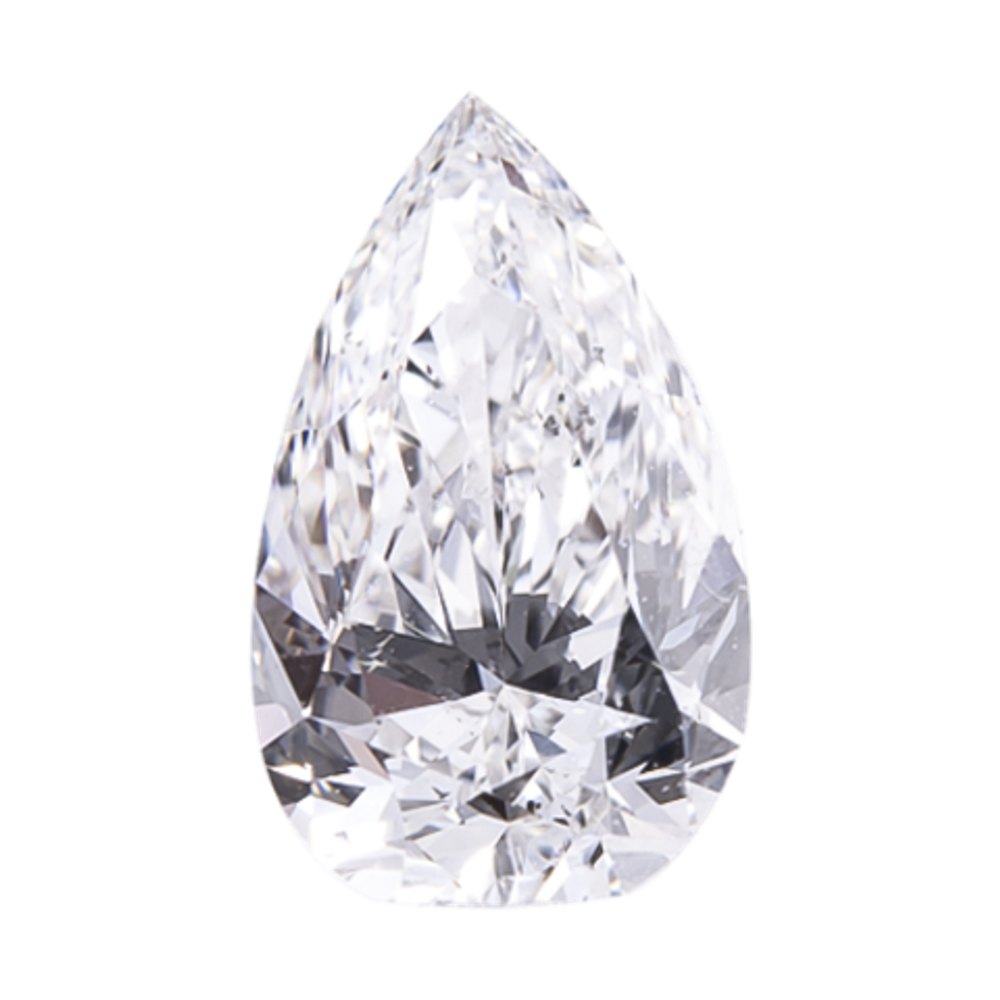 Лабораторный бриллиант груша 7.25 x 4.35 мм D/VS2 0.441 ct