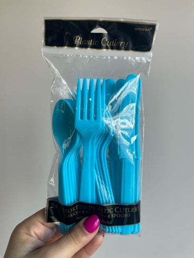 Столовые приборы пл Caribbean blue, 24шт.