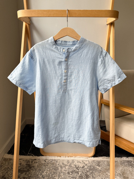 Рубашка-поло из хлопка и льна Cyrillus, 140