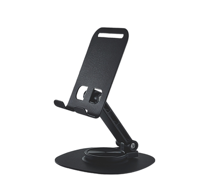 Держатель настольный WALKER WST-55 для смартфона, поворотный, с регулировкой угла наклона, черный