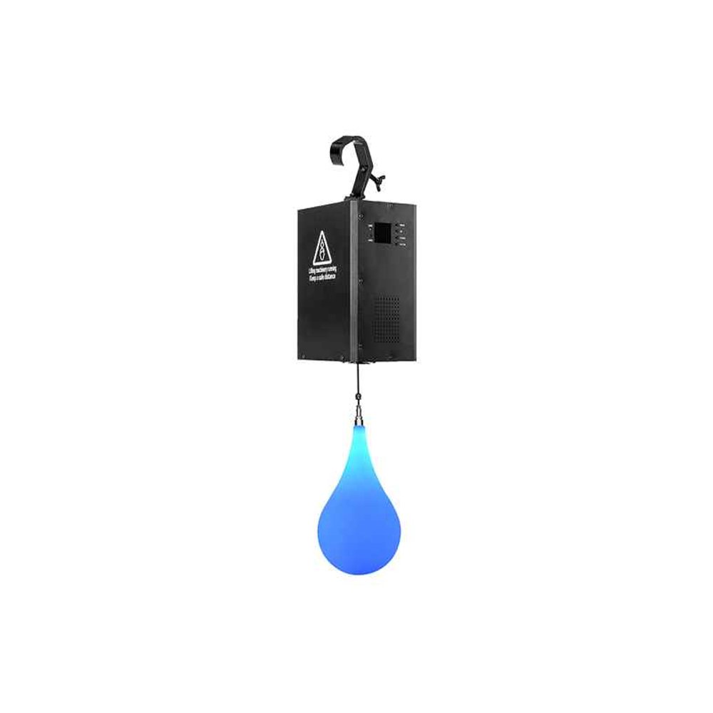 Kinetic Led Drop H320×D185 мм — кинетическая световая капля RGBW с одной лебёдкой