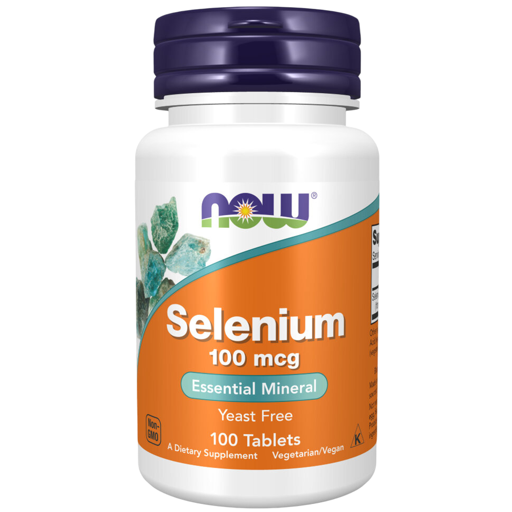 Now Foods Selenium 100 mcg 100 tablets, Селен