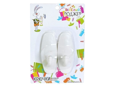 Крючок самоклеящийся 2шт "Веселый роджер"