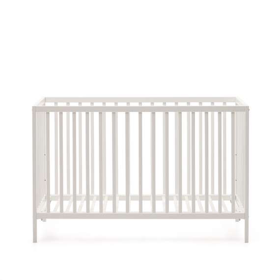 Shantal Детская кроватка из массива бука с белой отделкой 60 x 120 см