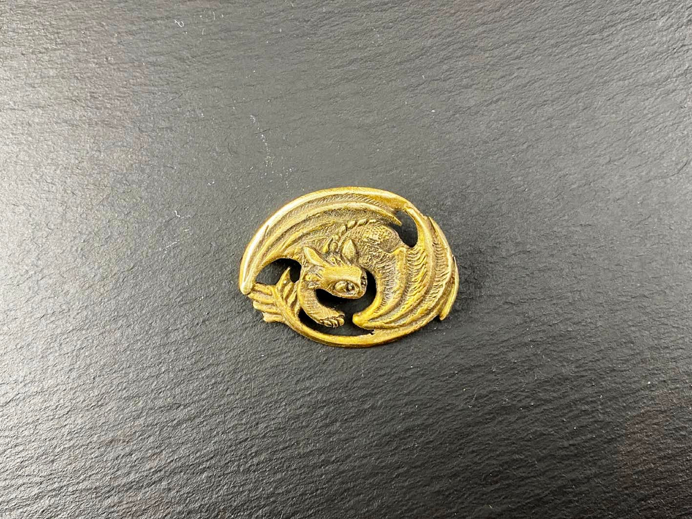 Фибула. (брошь) "Ночная фурия"