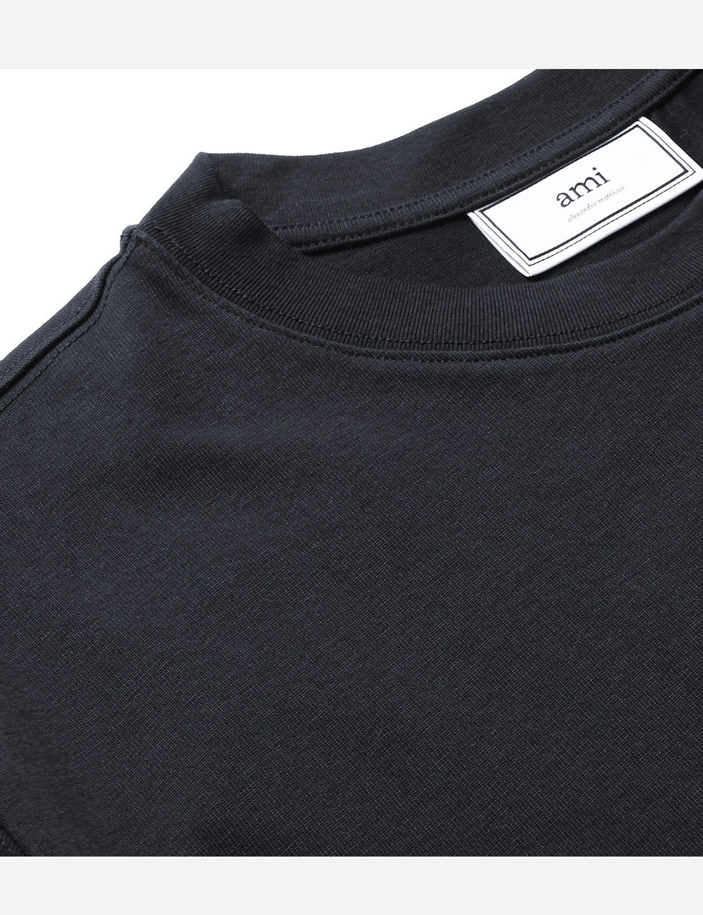 Футболка AMI PARIS Cotton Oversize T-Shirt "Black"